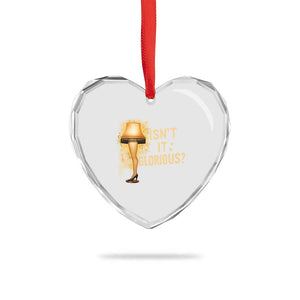 Funny Christmas Movie Leg Lamp Heart Crystal Glass Ornament Isnt It Glorious TS11 Print Your Wear