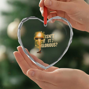 Funny Christmas Movie Leg Lamp Heart Crystal Glass Ornament Isnt It Glorious TS11 Print Your Wear
