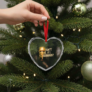 Funny Christmas Movie Leg Lamp Heart Crystal Glass Ornament Isnt It Glorious TS11 Print Your Wear