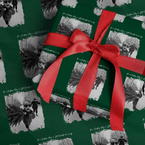 Funny Christmas Movie Wrapping Paper Roll Funny Kevin Home Xmas Meme Alone TS10 Green Print Your Wear