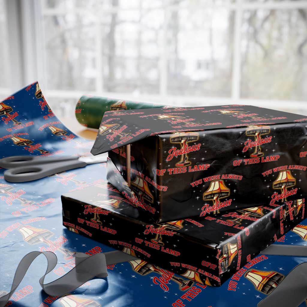 Funny Christmas Movie Wrapping Paper Roll You Were Always Jealous Of This Lamp Italian Leg Lamp TS11 Black Print Your Wear