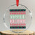 Funny Christmas Nakatomi Plaza Yipee Ki-Yay Crystal Glass Ornament TS09 Transparent Glass 3'' Circle Print Your Wear