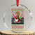 Funny Christmas Party DJ Jesus Crystal Glass Ornament We Gonna Party Like It's My Birthday TS09 Transparent Glass 3'' Circle Print Your Wear