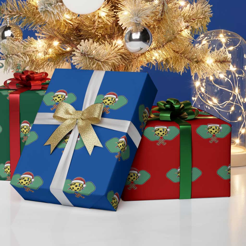 Funny Christmas Pickleball Holiday Santa Hat Wrapping Paper Roll TS11 Print Your Wear