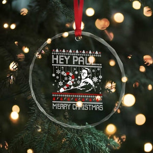 Funny Christmas Psycho Crystal Glass Ornament Hey Paul Merry Christmas Serrial Killer Movie TS11 Print Your Wear