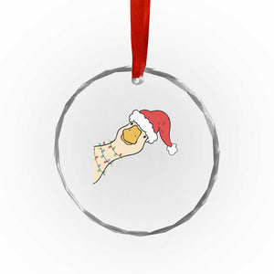 Funny Christmas Silly Goose Festive Holiday Crystal Glass Ornament TS11 Print Your Wear