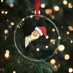 Funny Christmas Silly Goose Festive Holiday Crystal Glass Ornament TS11 Print Your Wear