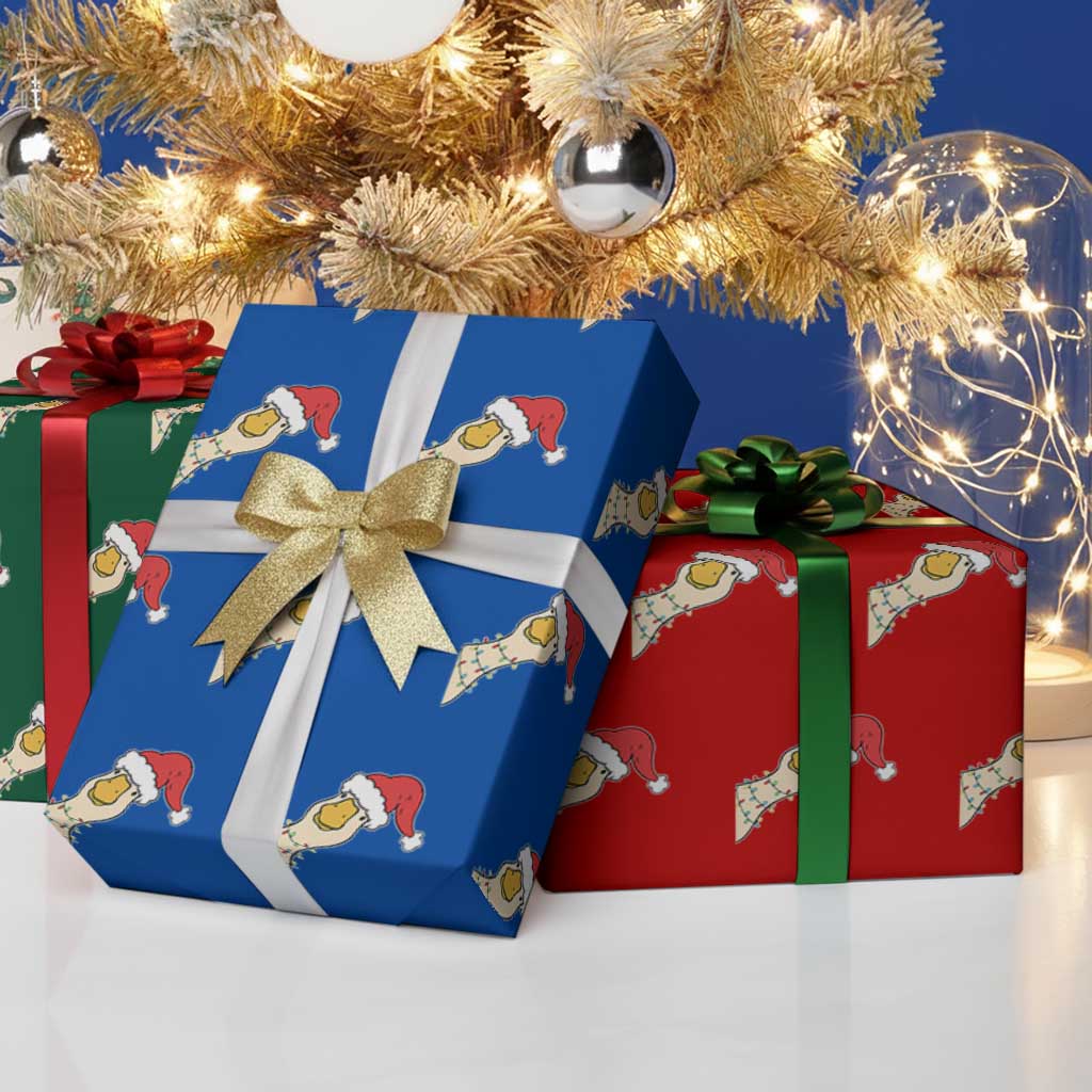Funny Christmas Silly Goose Festive Holiday Wrapping Paper Roll TS11 Print Your Wear
