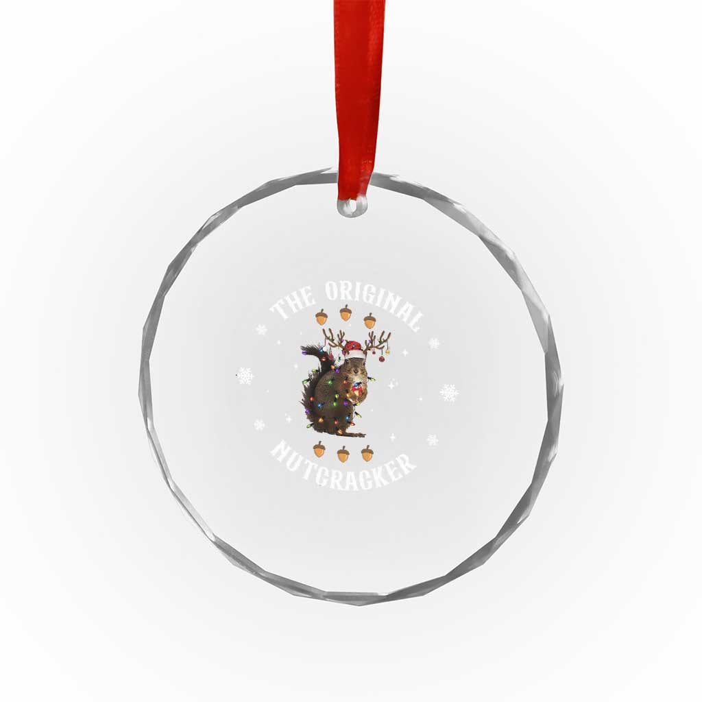 Funny Christmas Squirrel Crystal Glass Ornament The Original Nutcracker Snowflake Xmas Neon Light TS11 Print Your Wear