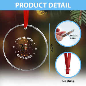 Funny Christmas Squirrel Crystal Glass Ornament The Original Nutcracker Snowflake Xmas Neon Light TS11 Print Your Wear