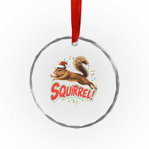 Funny Christmas Squirrel Crystal Glass Ornament Xmas Vacation Holiday Movie TS11 Print Your Wear