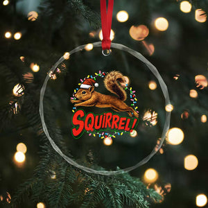 Funny Christmas Squirrel Crystal Glass Ornament Xmas Vacation Holiday Movie TS11 Print Your Wear