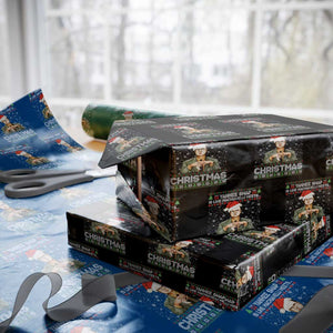 Funny Christmas Office Movie Wrapping Paper Roll Yankee Swap Is Like Machiavelli Meets Christmas TS11 Black Print Your Wear