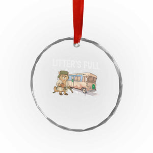 Funny Christmas Vacation Litter's Full Cat Crystal Glass Ornament Xmas Movie TS11 Print Your Wear