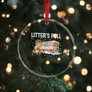 Funny Christmas Vacation Litter's Full Cat Crystal Glass Ornament Xmas Movie TS11 Print Your Wear