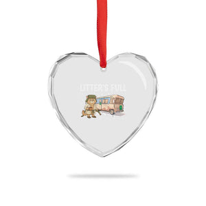 Funny Christmas Vacation Litter's Full Cat Heart Crystal Glass Ornament Xmas Movie TS11 Print Your Wear