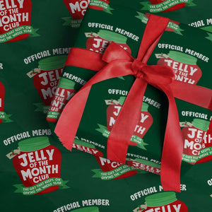 Funny Christmas Vacation Movie Wrapping Paper Roll Official Member Jelly Of The Month Club TS11 Green Print Your Wear