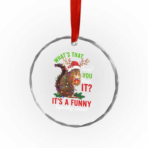 Funny Christmas Vacation Squirrel Movie Crystal Glass Ornament Whats That Sound You Hear It It Is A Funny Squeaky Sound TS11 Print Your Wear