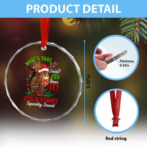 Funny Christmas Vacation Squirrel Movie Crystal Glass Ornament Whats That Sound You Hear It It Is A Funny Squeaky Sound TS11 Print Your Wear