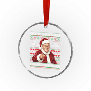Funny Christmas Wish Billy Meme Crystal Glass Ornament A 8 Ball and 2 Million Dollars Baby Uncle Cosplay Santa TS02 Print Your Wear