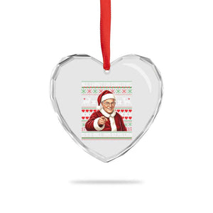 Funny Christmas Wish Billy Meme Heart Crystal Glass Ornament A 8 Ball and 2 Million Dollars Baby Uncle Cosplay Santa TS02 Print Your Wear