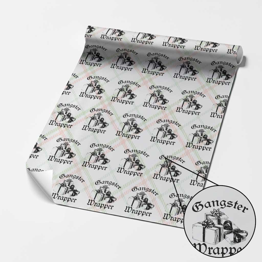 Funny Christmas Wrapping Paper Roll Gangster Wrapper Vintage Presents Gift TS11 Christmas Plaid Print Your Wear