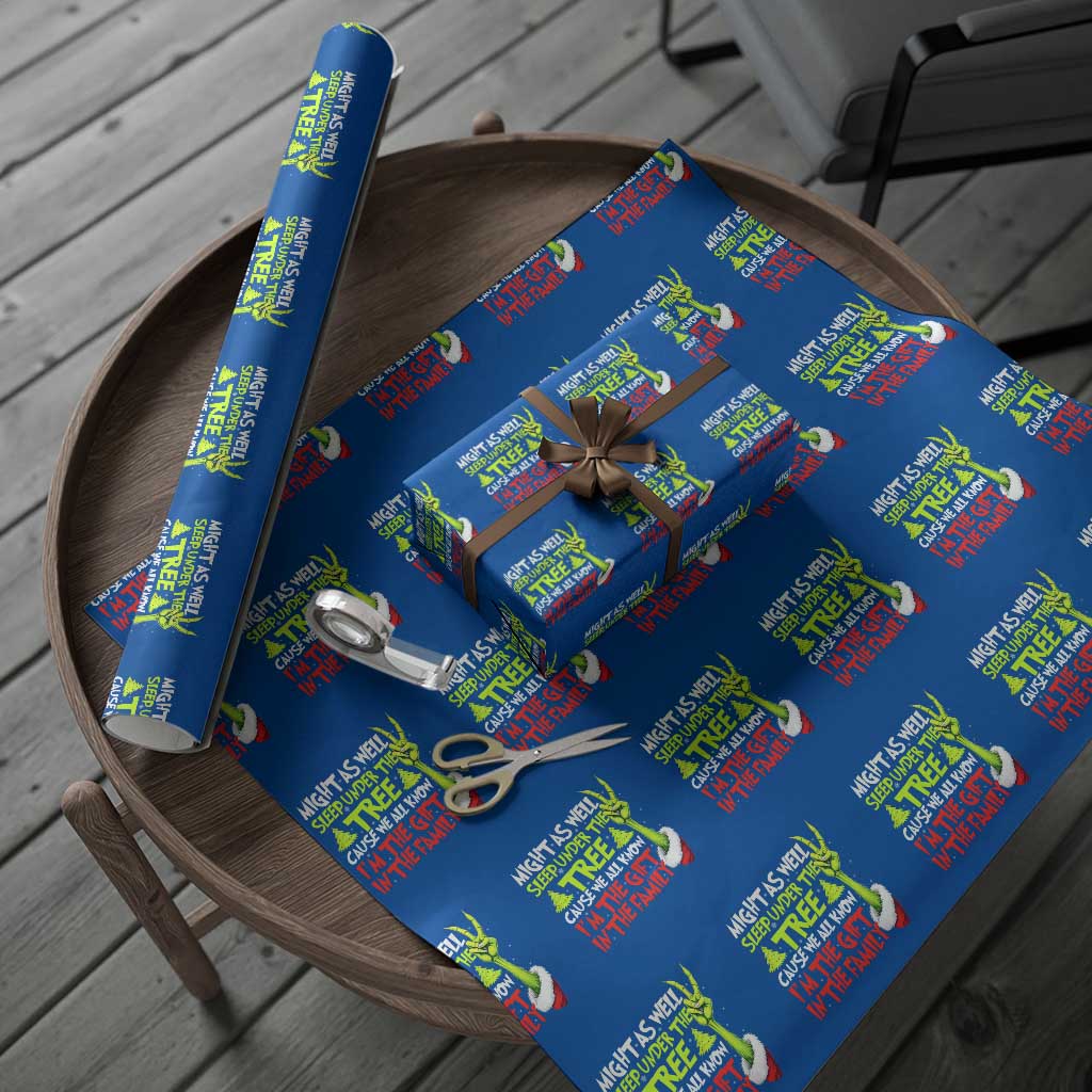 Funny Christmas Wrapping Paper Roll I'm The Gift Kids Pajamas Girls Boys TS10 Blue Print Your Wear
