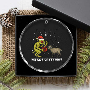 Funny Chupacabra Crystal Glass Ornament Merry Cryptmas Christmas Gift TS12 Print Your Wear