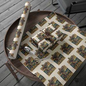 Funny Chupacabra Fiesta Wrapping Paper Roll Cinco De Mayo Gift TS12 Beige Print Your Wear