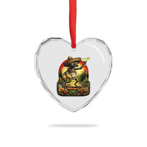 Funny Chupacabra Goat Taco Lover Heart Crystal Glass Ornament Cinco De Mayo Party Gift TS12 Print Your Wear