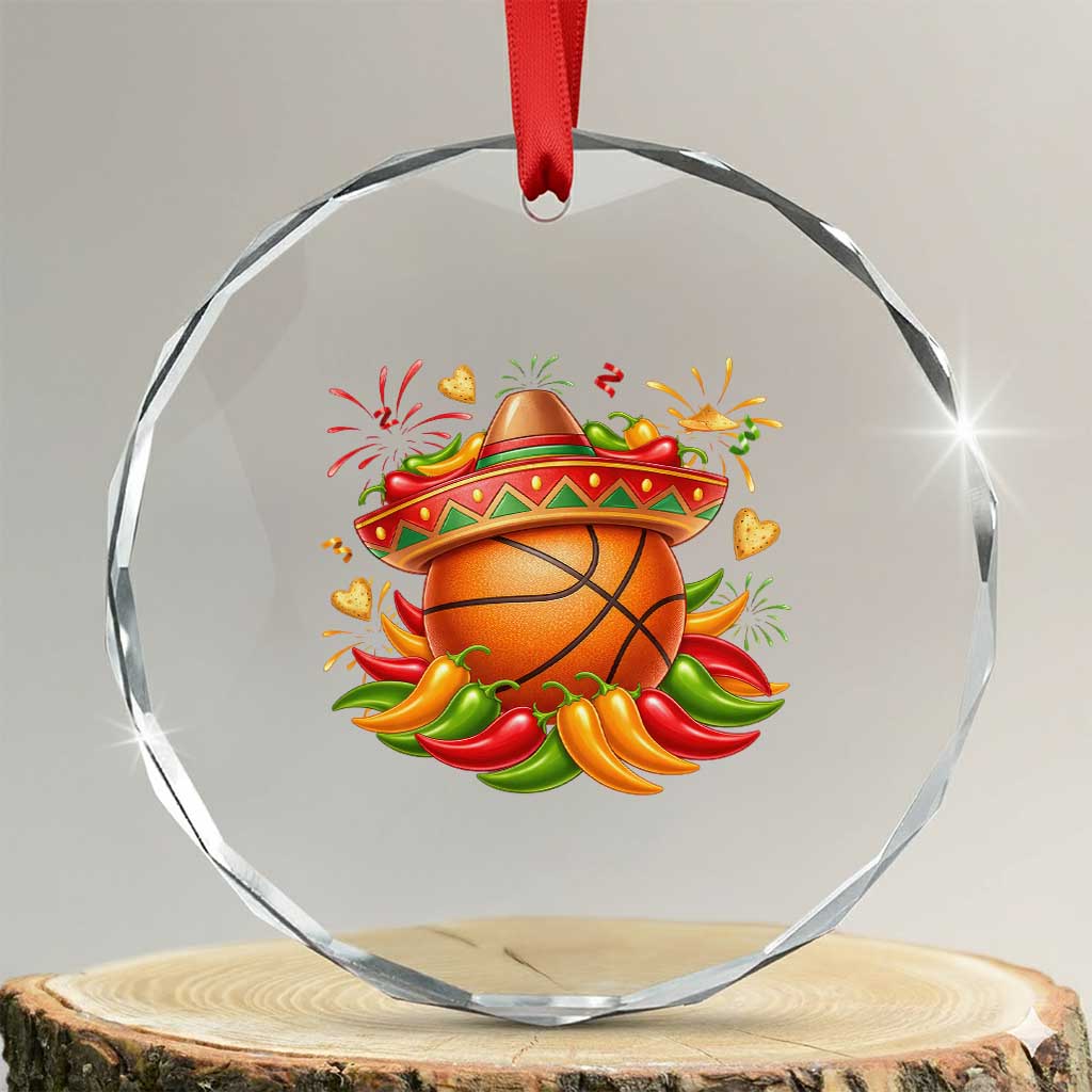 Funny Cinco De Mayo Basketball Crystal Glass Ornament Mexican Fiesta Hoops Party TS12 Transparent Glass 3'' Circle Print Your Wear