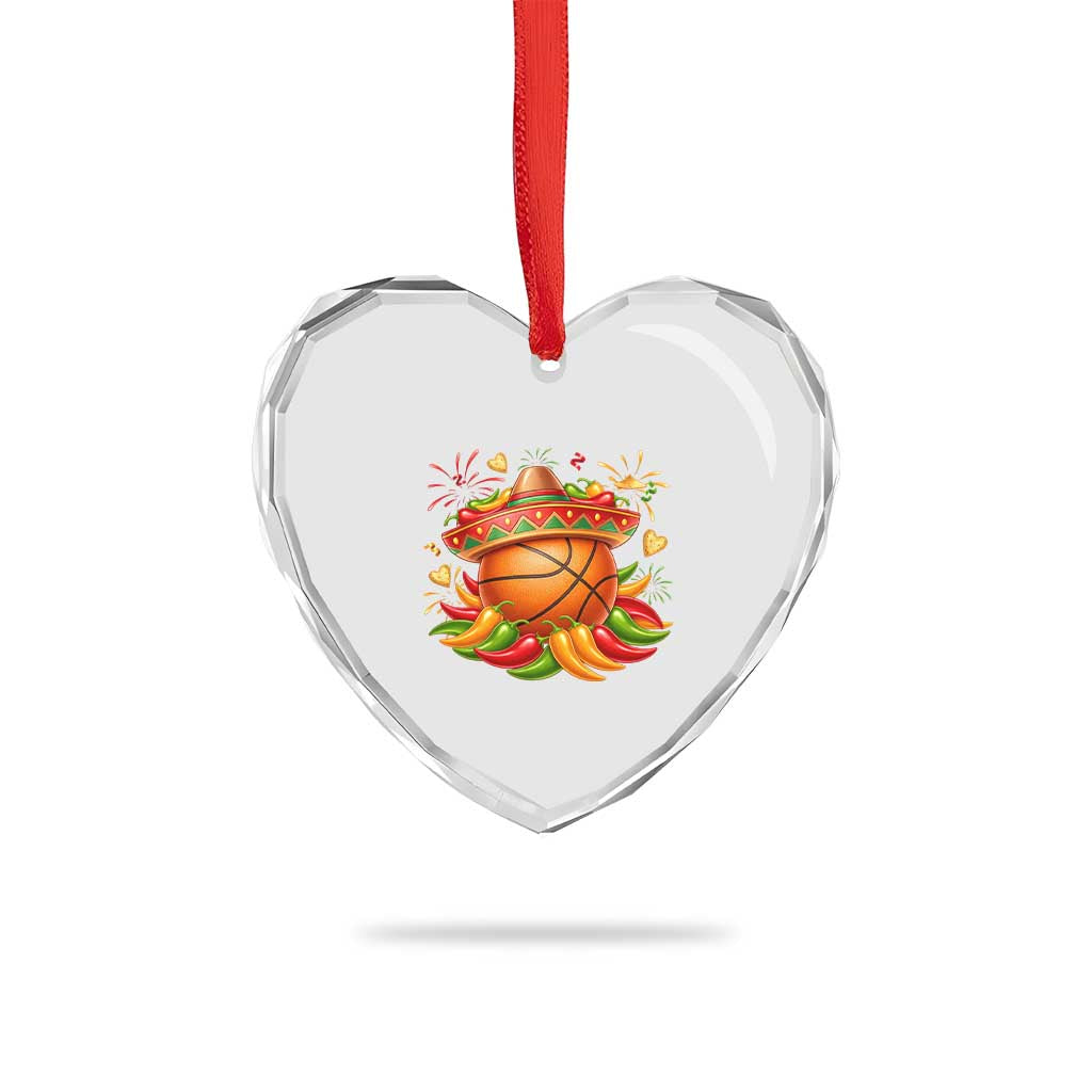 Funny Cinco De Mayo Basketball Heart Crystal Glass Ornament Mexican Fiesta Hoops Party TS12 Print Your Wear