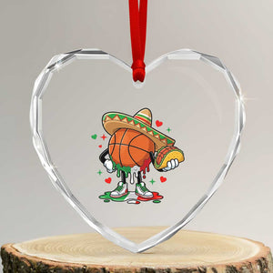 Funny Cinco De Mayo Basketball Heart Crystal Glass Ornament Mexican Fiesta Party TS12 Transparent Glass 3'' Heart Print Your Wear