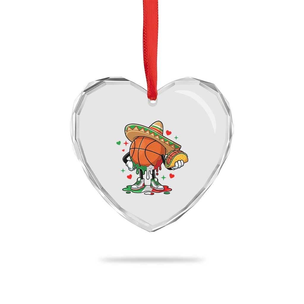 Funny Cinco De Mayo Basketball Heart Crystal Glass Ornament Mexican Fiesta Party TS12 Print Your Wear