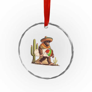 Funny Cinco De Mayo Bigfoot Burrito Lover Gift Crystal Glass Ornament TS12 Print Your Wear