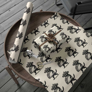 Funny Cinco De Mayo Black Cat With Taco Wrapping Paper Roll Mexican Food Gift TS12 Beige Print Your Wear