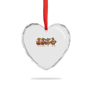 Funny Cinco De Mayo Chicken Squad Heart Crystal Glass Ornament Mexican Party Celebration Gift TS12 Print Your Wear