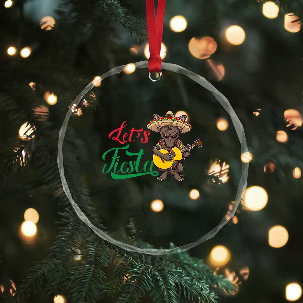 Funny Cinco De Mayo Chupacabra Crystal Glass Ornament Lets Fiesta TS12 Print Your Wear