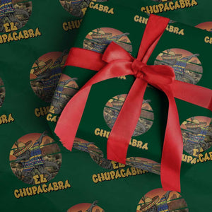 Funny Cinco De Mayo Cryptid Lover Gift Wrapping Paper Roll El Squatcho Dabbing TS12 Green Print Your Wear