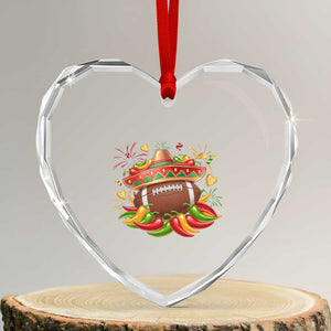 Funny Cinco De Mayo Football Heart Crystal Glass Ornament Mexican Fiesta Party TS12 Transparent Glass 3'' Heart Print Your Wear