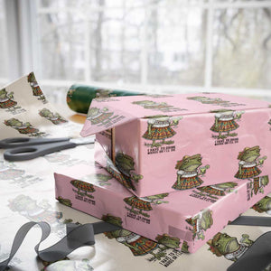 Funny Cinco De Mayo Frog Wrapping Paper Roll I Have To Drink Margs TS12 Light Pink Print Your Wear