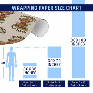 Funny Cinco De Mayo Highland Cow Wrapping Paper Roll Margaritas Por Favor TS12 Print Your Wear