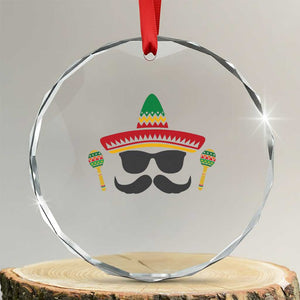 Funny Cinco De Mayo Maracas Characte Crystal Glass Ornament Fiesta Party Gift TS12 Transparent Glass 3'' Circle Print Your Wear