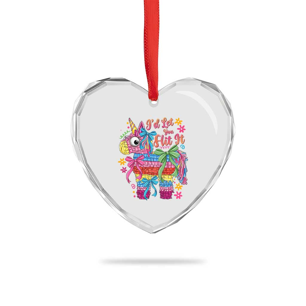 Funny Cinco De Mayo Pinata Heart Crystal Glass Ornament Id Let You Hit It TS12 Print Your Wear