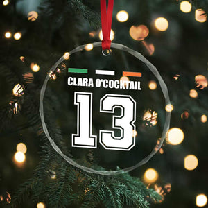 Funny Clara O'cocktail 13 Crystal Glass Ornament Irish Name Ireland Party St. Patricks Day Drinking Pub - Print Your Wear