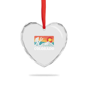 Funny Colorado Skiing Bigfoot Snow Mountain Winter Sport Heart Crystal Glass Ornament TS11 Print Your Wear