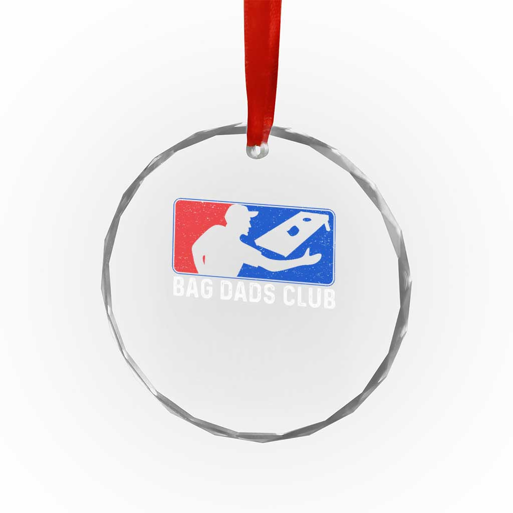 Funny Cornhole Bag Dads Club Crystal Glass Ornament TS10 Print Your Wear