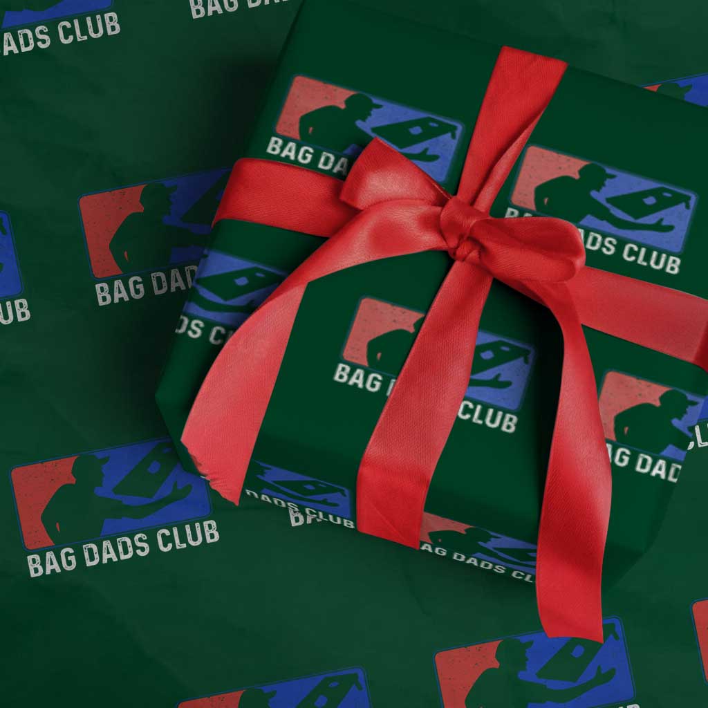 Funny Cornhole Bag Dads Club Wrapping Paper Roll TS10 Green Print Your Wear