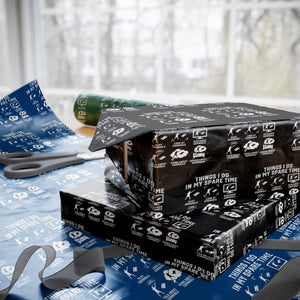 Funny Cornhole Lover Wrapping Paper Roll Things I Do In My Spare Time Bean Bag Toss Game TS10 Black Print Your Wear