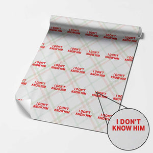 Funny Couple Matching Wrapping Paper Roll I Don't Know Him Couples She's My Soulmate TS10 Christmas Plaid Print Your Wear